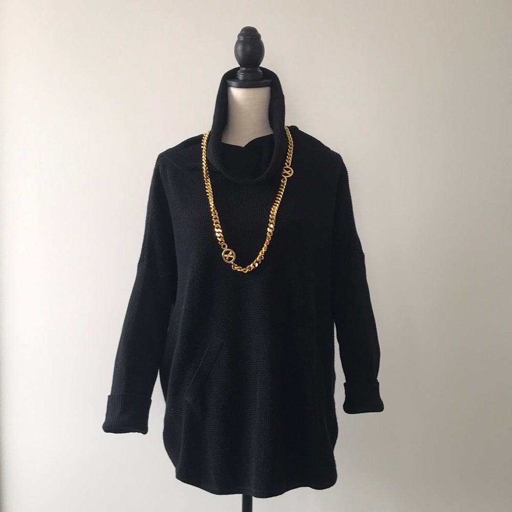 PLANET by Lauren G cowl neck tunic